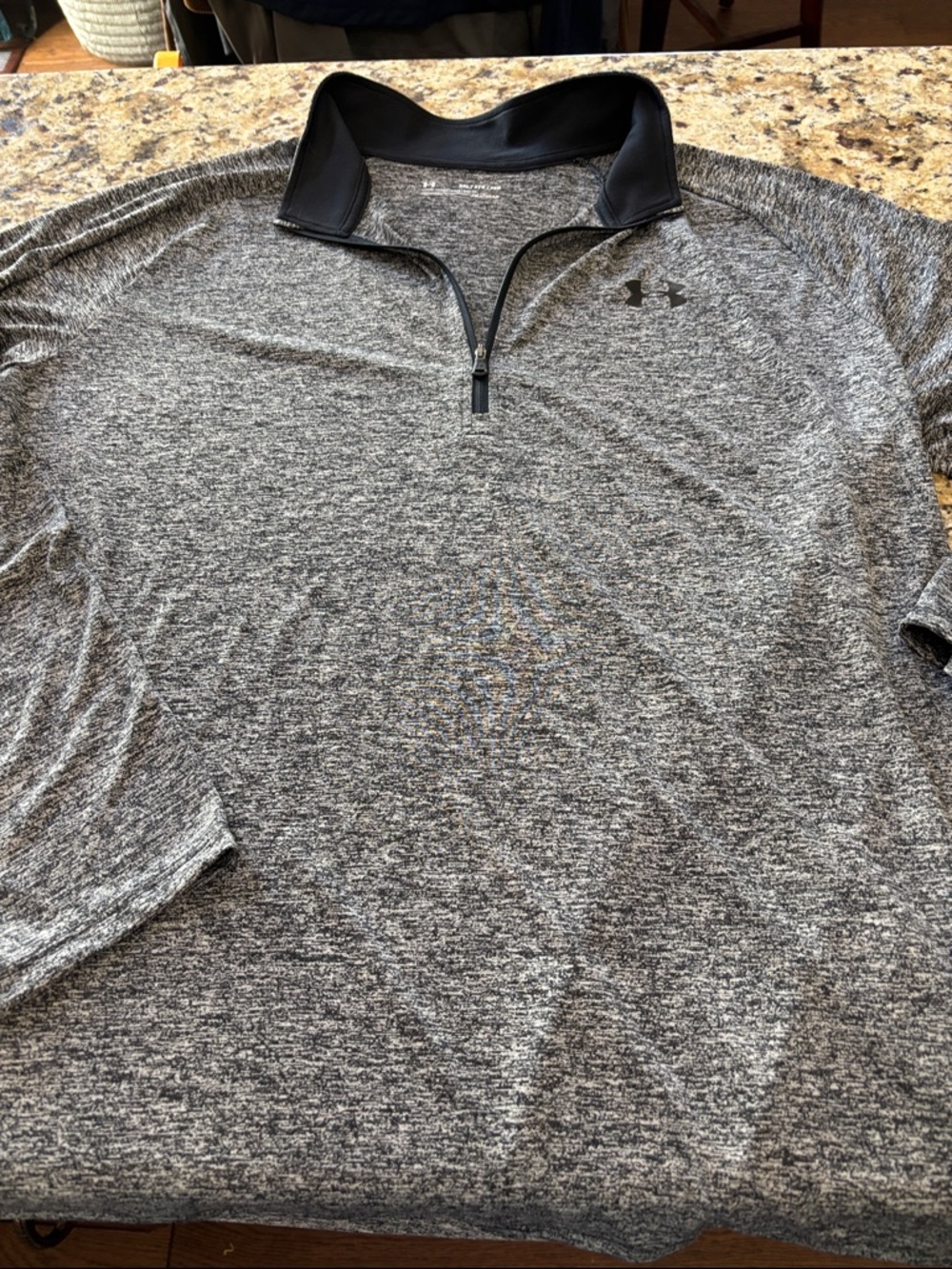 Under Armour Men’s Heather Gray Quarter-Zip Pullover